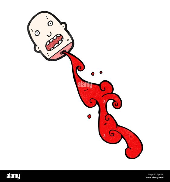 Оторванная голова мультяшная