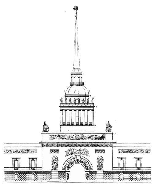 Адмиралтейство в Санкт-Петербурге рисунок