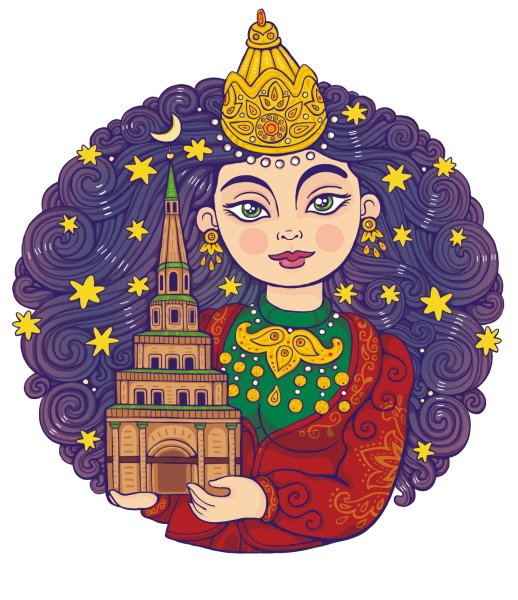 Казань Сююмбике башня вектор