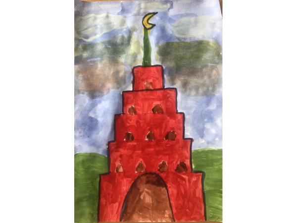 Башня Сююмбике Казань рисунок детский