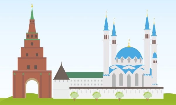 Башня Сююмбике в Казани чертеж