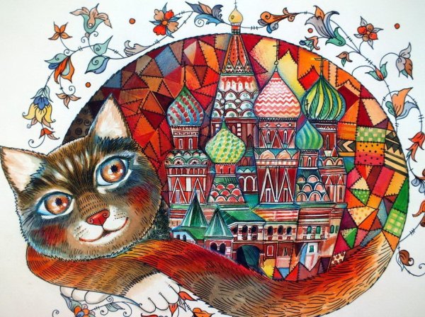 Оксана Заика коты картины