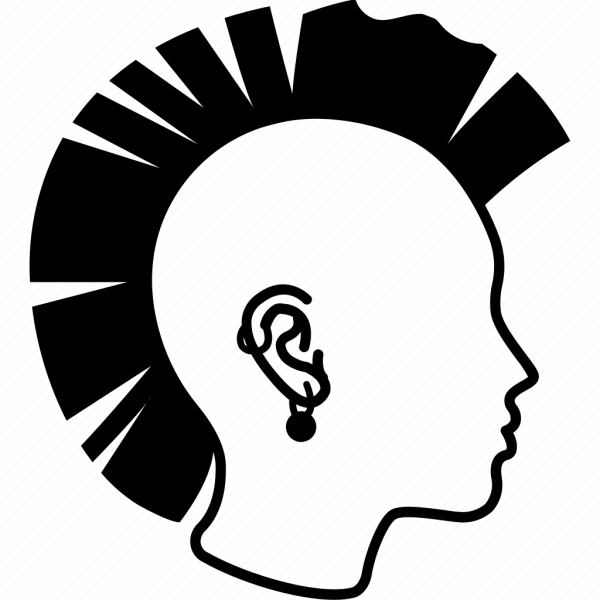 Панк с ирокезом рисунок