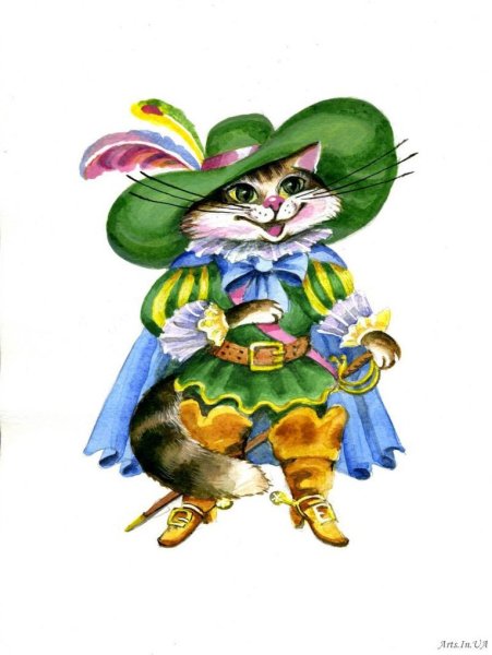 Персонажи кот в сапогах Шарль Перро