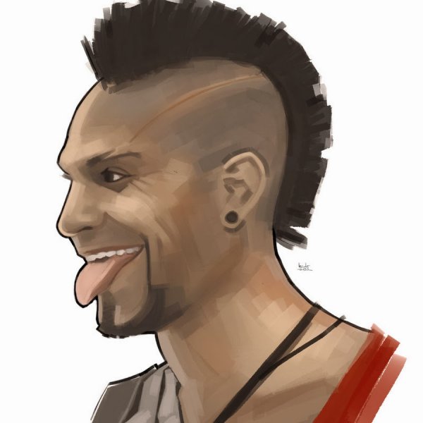 Ирокез панк иллюстрация