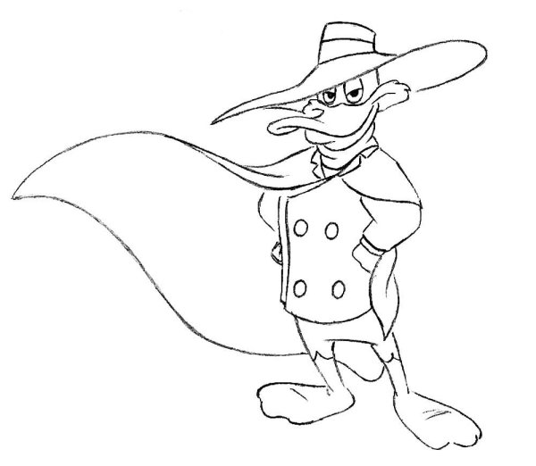 Черный плащ Бушрут раскраска