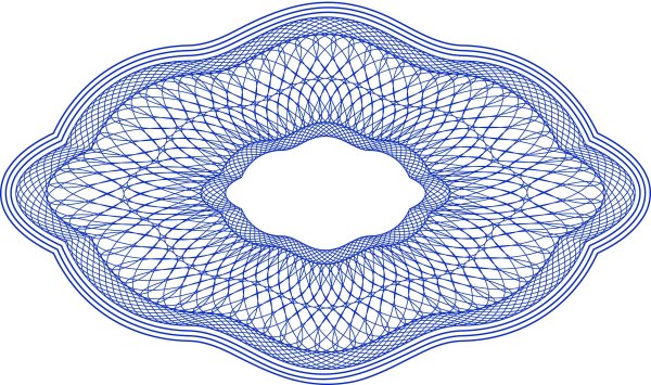 Гильош сетка в векторе
