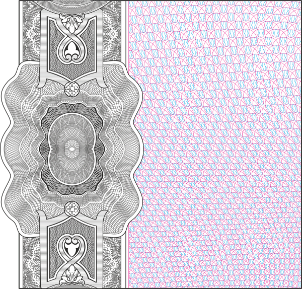 Защитная сетка на бумаге