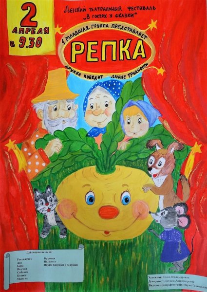 Афиша к спектаклю Колобок рисунок