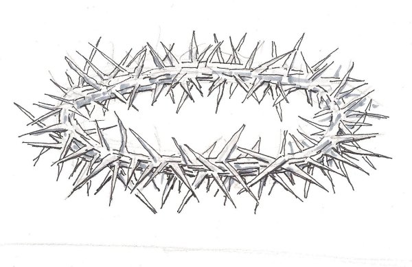 Шипы терновника тату