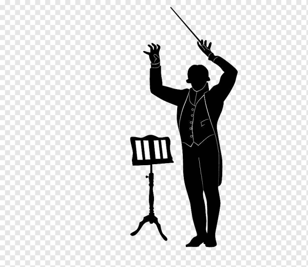 Дирижер силуэт