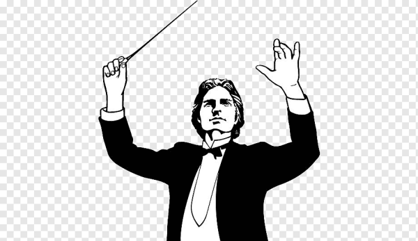 Дирижер рисунок