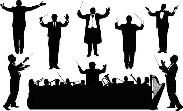 Дирижер силуэт