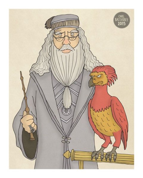 Альбус Дамблдор для срисовки