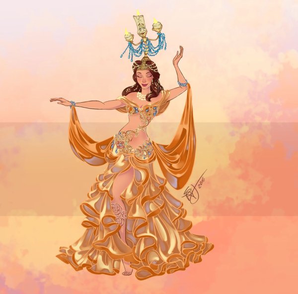 Диснеевские принцессы танец живота