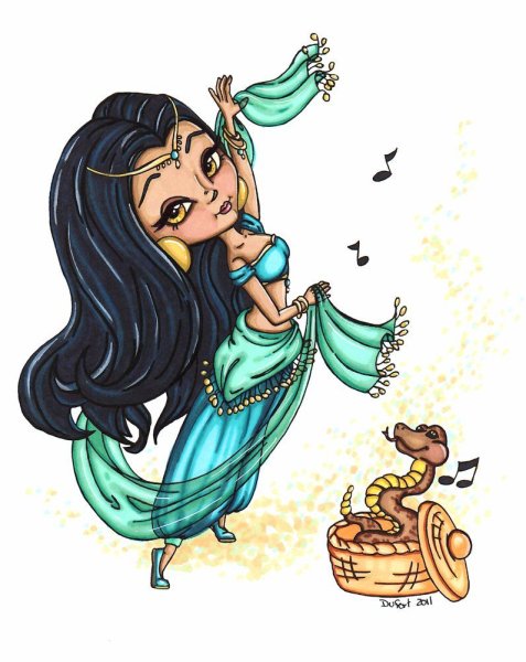 Восточные красавицы мультяшные