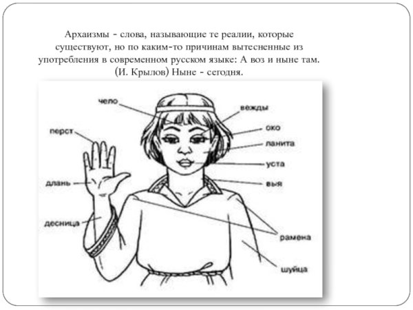Архаизмы рисунки