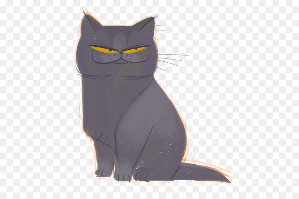 Британский кот мультяшный