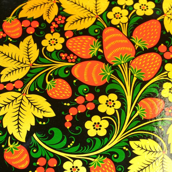 Хохломская травяная роспись