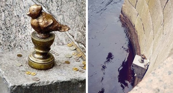 Памятник Чижику-Пыжику в Санкт-Петербурге рисунок