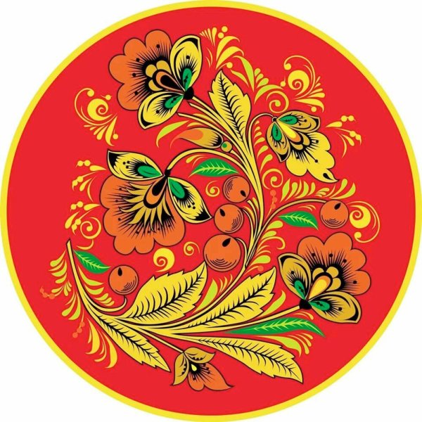 Хохломская роспись на а4