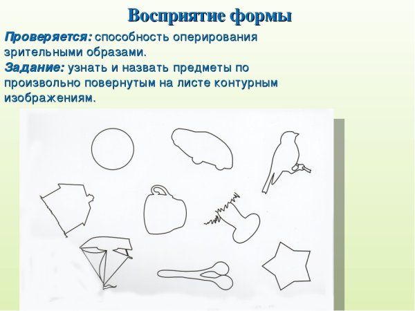 Зрительное восприятие формы