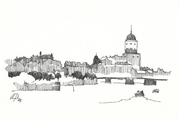 Крепость Выборг вектор