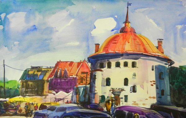 Владимир Емельянов акварелист Выборг