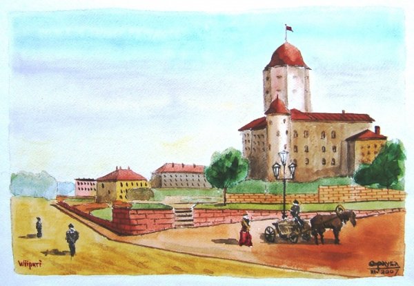 Выборгский замок гравюра