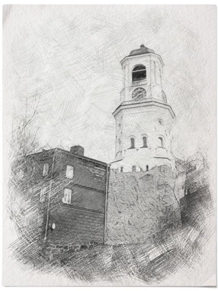 Выборг акварель