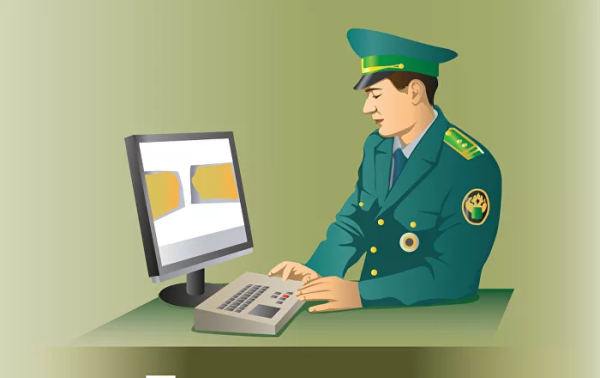 Таможенник мультяшный