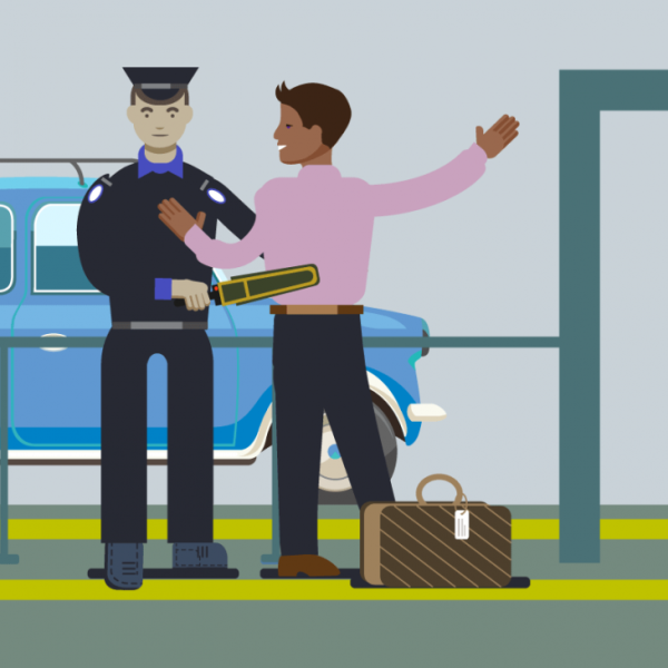 Таможенник мультяшный