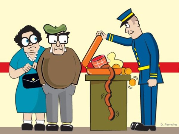 Таможня иллюстрация