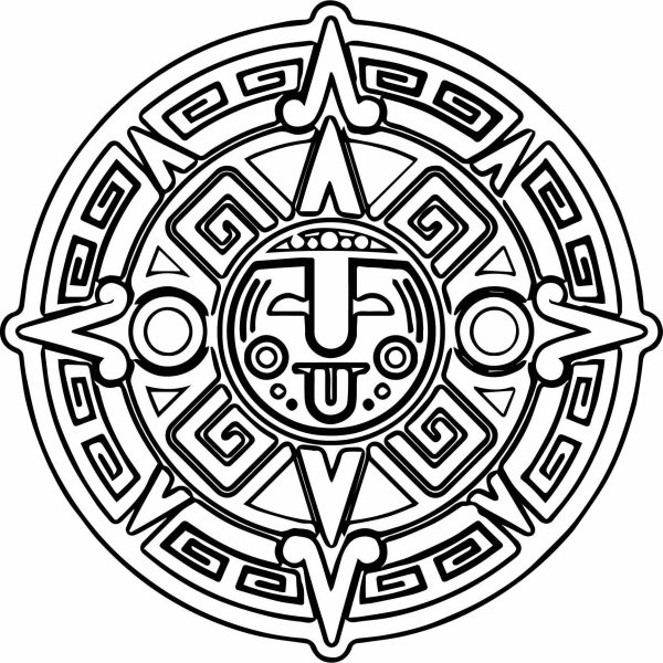 Орнаменты ацтеков Майя инков