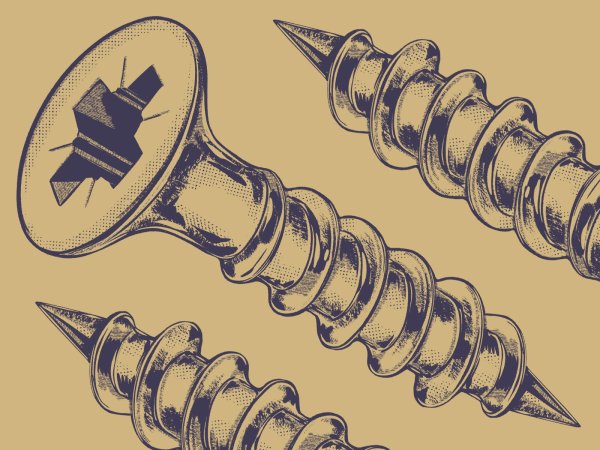 Шуруп иллюстрация
