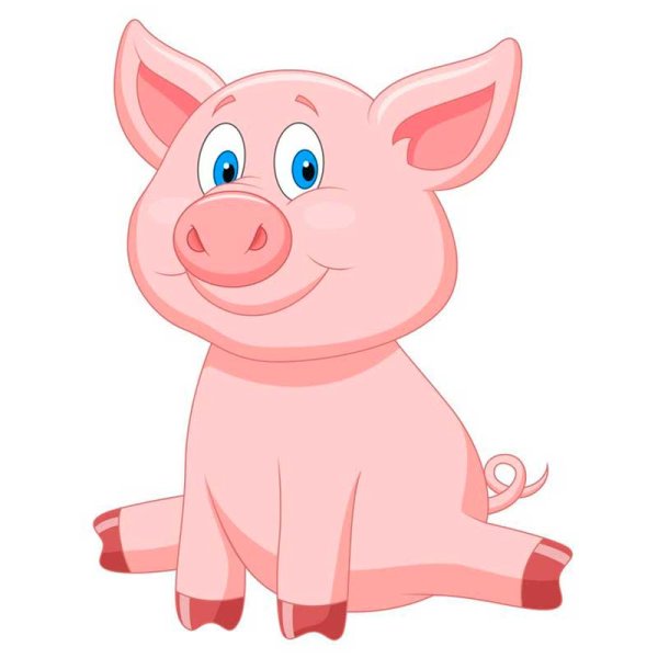 Поросенок мультяшный