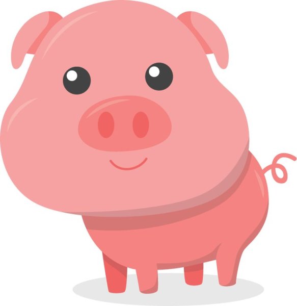Свинья розовая