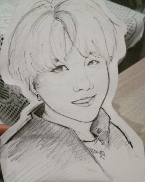 Скетчи БТС Юнги