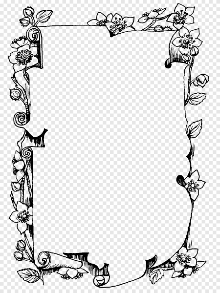 Рамка черно белая