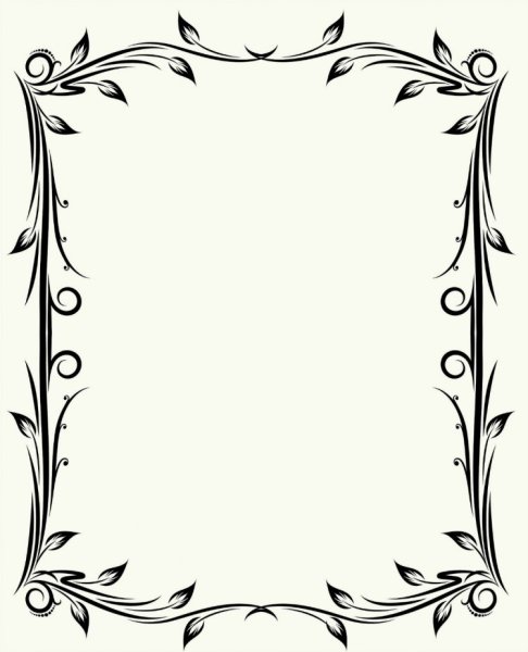 Красивые рамки для текста черно-белые