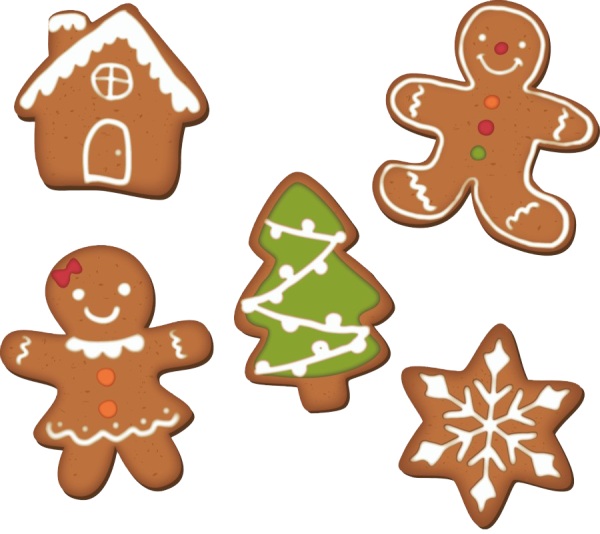 Наклейки на новый год Пряничный человечек