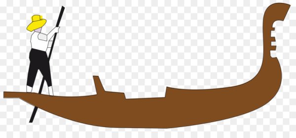 Гондола на прозрачном фоне