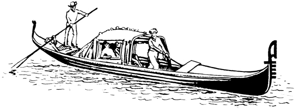 Гондола раскраска