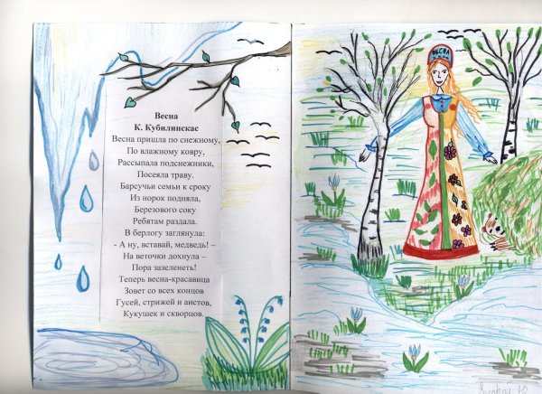 Иллюстрации к стихам о весне