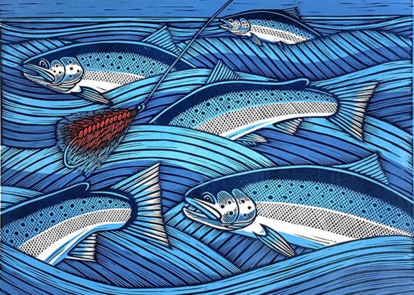 Рыба карандашом