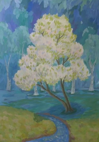 Иллюстрацию Сергея Александровича Есенина черемуха