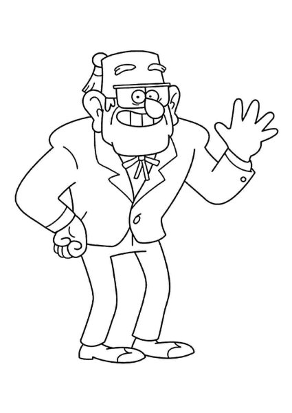 Гравити Фолз раскраска стен