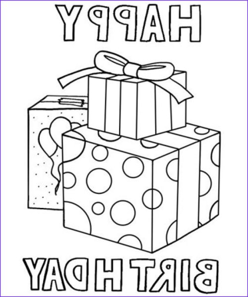 Раскраска подарок папе на день рождения