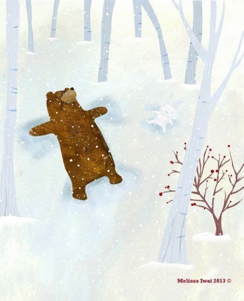 Медведь в сугробе