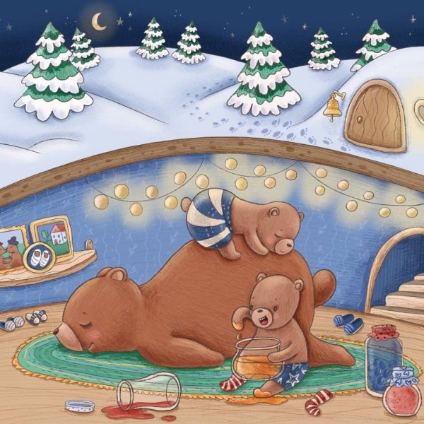 Медвежонок в берлоге